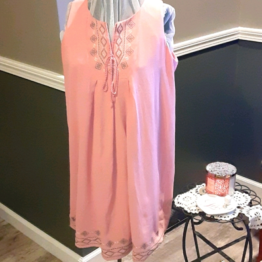 Exist Medium 100% Polyester Sleeveless Lined Dress - image 1